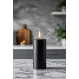 Candle Vase El Işçiliği Hand Made Kütük Silindir Mum Siyah Renk 5 cm Genişlik 25 cm Uzunluk Lavanta Kokulu - 25 cm lavanta