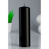 Candle Vase Silindir Mum Siyah Genişlik 5 cm Yükseklik - 25 cm Sandal Ağacı Boyama Değildir - 1 Adet