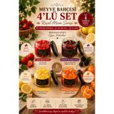 CandleCastCreation Meyve Sepeti 4'lü Kokulu Jel Mum Seti