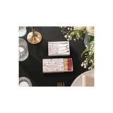 CandleLab Aşkın Ritmi (Minik Kalpler) - Kişiselleştirilebilir Hediyelik Kibritler 5li Set – Düğün, Nişan, Özel Günler Hediyelik - Wedding Series