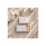 CandleLab Sade Bir Davet (Klasik Çiçekler) - Kişiselleştirilebilir Hediyelik Kibritler 5li Set – Düğün, Nişan, Özel Günler Hediyelik - Wedding Series