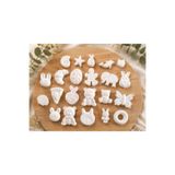 candleviart 22 Adet (3D) Taş tozu obje Boyama Çocuk Gelişimi Etkinlik Seti Stone Painting + 6lı boya + fırca