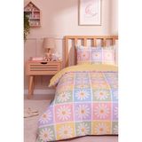 Candy Bloom Tek Kişilik Pamuklu Çocuk Nevresim Takımı - 001-Renkli - 160 x 215 cm