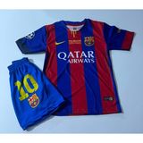 Candy Cup F.c B.a.r.c.e.l.o.n.a 2015 Şampiyonlar Ligi Finali Lionel Messi Nostalji Çocuk Forması (Bordo) - 11 - 12 Yaş