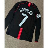 Candy Cup M.united 2008 Moscaw Final Cristiano Ronaldo Uzun Siyah Forması