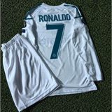 Candy Cup R.e.a.l Madrid 2018 Kiev Şampiyonlar Ligi Cristiano Ronaldo Uzun-Kol Çocuk Forması 2li Setyeni - Beyaz - 13 - 14 Yaş