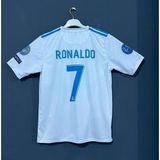Candy Cup Real Madrid Cristiano Ronaldo 2017 2018 Beyaz Şampiyonlar Ligi Kısa Kol Forması - XL