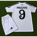 Candy Cup Real Madrid Mbappe 9 Numara 25/26 Sezon Beyaz Çocuk Forması 2 Li Set - 9 - 10 Yaş