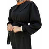 Candy Krep Elbise Siyah (140 Cm) - 36 - 38 - 03S-Siyah
