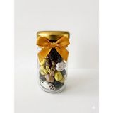 Candyemiro Aura Serisi: Artisan Mini Tombul Şişe Çakıl Taşı Çikolata - 67,2 gr
