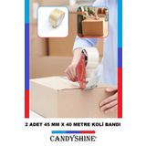 CandyShine 45MM Birinci Sınıf Net 40 Metre Akrilik Koli Bandı