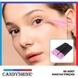 CandyShine Candy Shine Kaş Kirpik Kıvırma Fırçası Lifting ve Kalıcı Makyaj Uygulamaları İçin 50 Adet