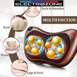 CandyShine Deluxe Çift Motor 8 Toplu Premium Kalite Masaj Aleti Cihazı Ovmalı Yoğurmalı Isıtmalı Tüm Vücut Için