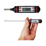 CandyShine Dijital Gıda Termometresi Daldırma Tipi Geniş Ölçüm Aralığı -50 °C ile +300 °C Et Süt Mama Yoğurt Çorba