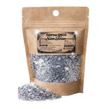 CANERLER Glitter Gümüş Toz Sim 1 Mm Altıgen.75 gr Nail Art Makyaj Mum Epoksi Boya Dekor Chunky