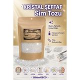 CANERLER Kristal Beyaz Glitter Toz Sim / Epoksi, Boya, Nail Art 1mm Altıgen Iri Taneli