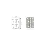 Canex Paslanmaz 10cm Oval Bilyalı Menteşe 1.7mm - Mobilya Hırdavatı