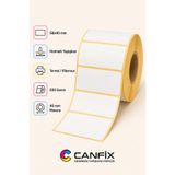 Canfix 58x40 mm Termal Manav ve Şarküteri Terazi Etiketi 500 Sarımlı 24 Adet Rulo