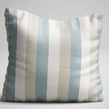 Cango Home 054 Çift Tarafı Baskılı 43 x 43 cm Renkli Çizgili Özel Tasarım Yastık Kırlent Kılıfı
