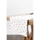 Cango Home Beyaz Kiraz Desenli Pinterest Dijital Baskılı Runner Cgh1403-RN