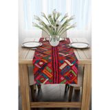Cango Home Kırmızı Etnik Desenli Dijital Baskılı Runner OTYK352-RN