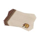 Cango Home Krem Etnik Fil Desenli Dijital Baskı Amerikan Servisi 4lü Set CGH1255-AS - 30 x 45 cm