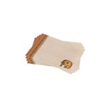 Cango Home Krem Etnik Fil Desenli Dijital Baskı Amerikan Servisi 4'lü Set Cgh1256-as