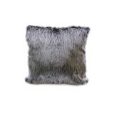 Cango Home Peluş Gri Renk Yastık Kırlent Kılıfı