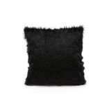 Cango Home Peluş Kırlent Kılıfı - Siyah