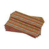 Cango Home Turuncu Etnik Afrika Desenli Dijital Baskı Amerikan Servisi 4lü Set CGH1262-AS - 30 x 45 cm