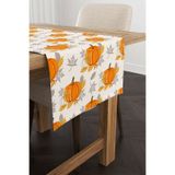 Cango Home Turuncu Halloween Balkabağı Desenli Dijital Baskılı Runner Cgh759-rn