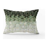 Cango Home Yeşil Altın Mozaik Desenli Dijital Baskılı Kırlent Kılıfı CGH925-3550 Çift Tarafı Baskılı - 35 x 50 cm