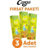 Cango Muhabbet Kuşu Krakeri Ballı 81GR 3Lü