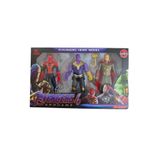Cango Oyuncak Süper Kahramanlar 3lü Figür Karakter Seti Örümcek Adam Thanos Thor Avengers Figür Oyuncak