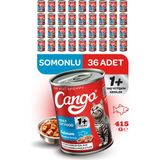 Cango Somonlu Yetişkin Yaş Kedi Maması 415 GR x 36