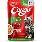 Cango Yaş Yetişkin Kedi Maması Etli Biftekli 80 Gr