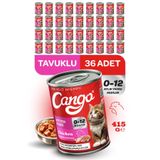 Cango Yavru Yaş Kedi Maması Tavuklu 415GR 36LI