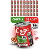 Cango Yetişkin Yaş Kedi Maması Ciğerli 415Gr 36Lı
