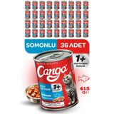 Cango Yetişkin Yaş Kedi Maması Somonlu 415GR 36LI