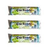 Canhome 10 Adetlik 3 Rulo Jumbo Boy Mavi 210 gr 80x110 cm 80 lt Çöp Torbası Poşeti