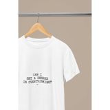 Canı Baskılı Standart Kalıp Bisiklet Yaka Pamuklu Retro Vintage Kadın Tshırt - Beyaz - XL