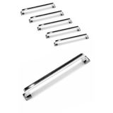 Canik Mobilya Kulpları, 5 Adet Metal, TV Ünitesi Yatak Odası Çekmece Vestiyer Mutfak Dolap Kulbu (Krom, 160 mm)