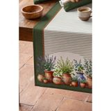 CANİLA SİCİLİA Çiçek Desenli Modern Detaylı Runner 45 x 145 Cm 1 ADET 1 ADET