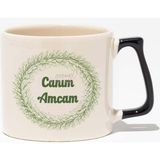 Canım Amcam Baskılı Doğum Günü Hediyelik Baskılı Siyah Kulplu Modern Seramik Kupa