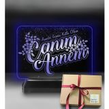 Canım Annem Led Gece Lambası (Mavi)