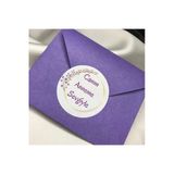 Canım Anneme Sevgiyle Çelenkli Sticker Mom Anneler Günü Etiketi Yuvarlak 4 Cm (40 Adet)