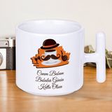 Canım Babam Babalar Günün Kutlu Olsun Yazılı Kahve Seven Babalara Özel Hediyelik T Kupa - Renkli - 300 ml