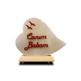 Canım Babam Baskılı Tuz Lamba