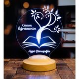 Canım Öğretmenim 3D LED Lamba - Öğretmene Kişiye Özel, Mezuniyet ve Öğretmenler Günü İçin Hediye Fikri