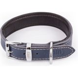 Canini Collar Canini Collar Hakiki Klasik Deri Köpek Tasması, Yumuşak Deri İç Kısım, Ultra Dayanıklı ve Konforlu Deri Tasma - Renk ve Boy Seçenekleri - Lacivert - 2XS